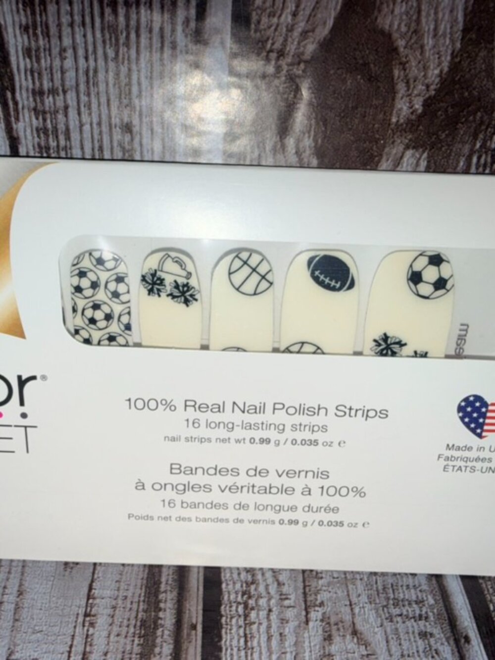 Dream Team Color Street Nail Polish Strips Retired Sports Overlay